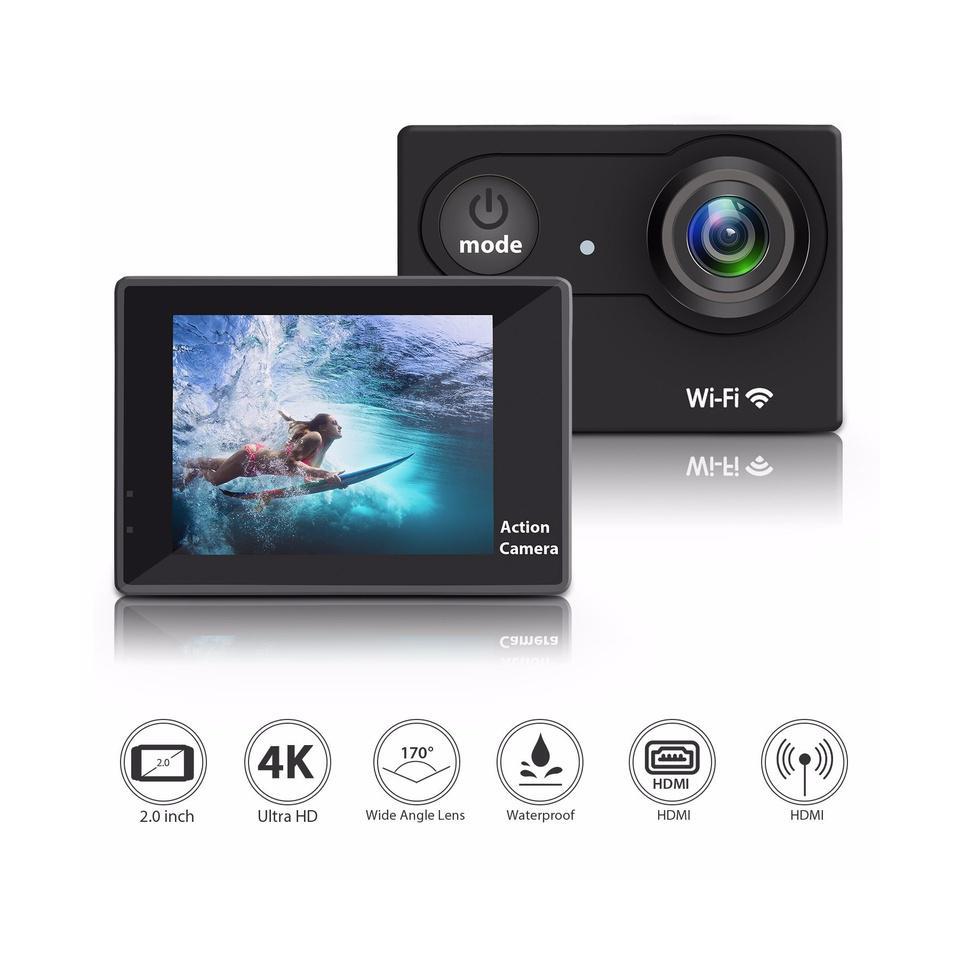 Aksiyon Kamerası Wi-Fi KS504 4K Ultra HD 170 Derece 32 Gb Aksiyon Kamerası Wi-Fi KS504 4K Ultra HD 170 Derece 32 Gb