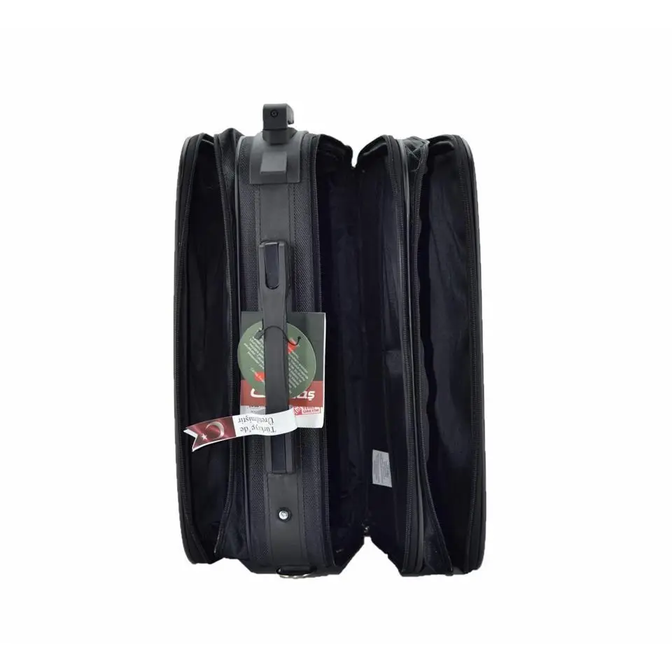 Çekçekli Kabin Boy Seyahat ve Business Çanta 42 Cm Siyah Çekçekli Kabin Boy Seyahat ve Business Çanta 42 Cm Siyah