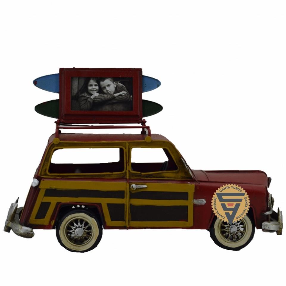 Dekoratif Nostaljik Metal Land Rover Rustik Otomobil Kırmızı Dekoratif Nostaljik Metal Land Rover Rustik Otomobil Kırmızı