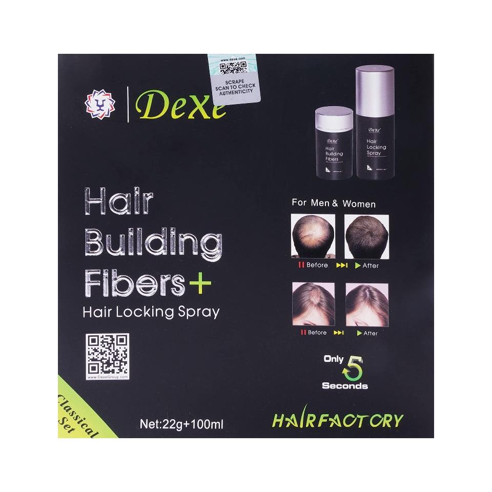 Dexe Saç Dolgunlaştırıcı Fiber Keratin Toz ve Sprey Siyah Dexe Saç Dolgunlaştırıcı Fiber Keratin Toz ve Sprey Siyah
