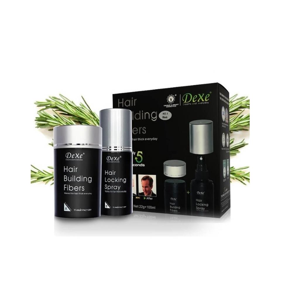 Dexe Saç Dolgunlaştırıcı Fiber Keratin Toz ve Sprey Siyah Dexe Saç Dolgunlaştırıcı Fiber Keratin Toz ve Sprey Siyah