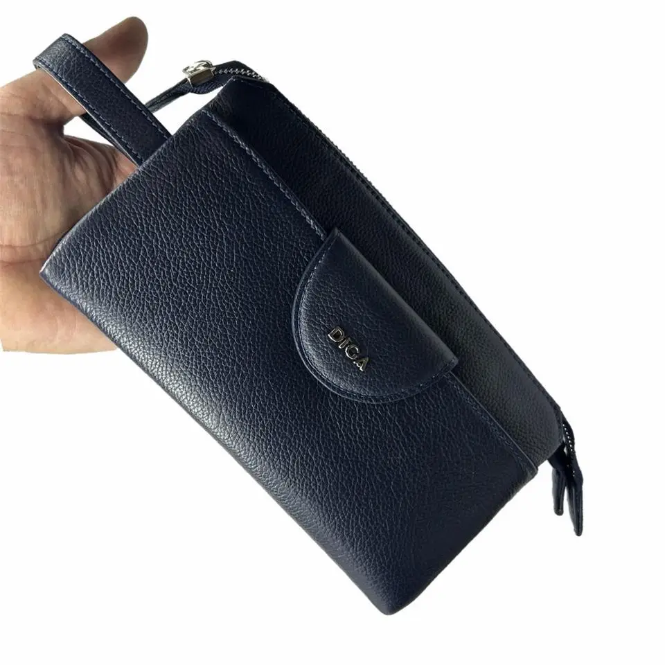 Diga Hakiki Deri 3006 Dopp Kit El Çantası Lacivert Diga Hakiki Deri 3006 Dopp Kit El Çantası Lacivert