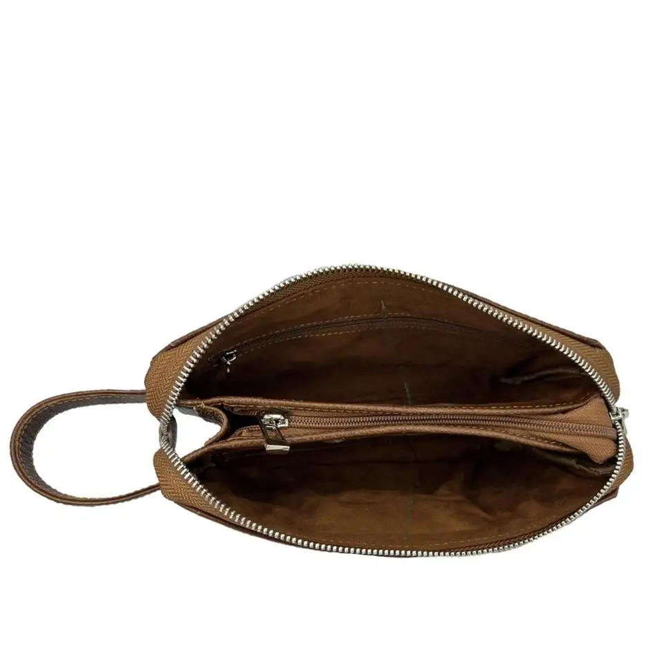 Diga Hakiki Deri 3006 Dopp Kit El Çantası Taba Diga Hakiki Deri 3006 Dopp Kit El Çantası Taba