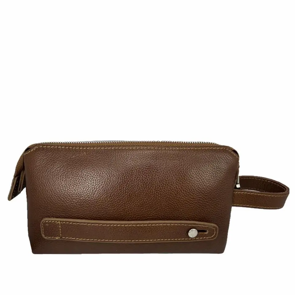 Diga Hakiki Deri 3006 Dopp Kit El Çantası Taba Diga Hakiki Deri 3006 Dopp Kit El Çantası Taba