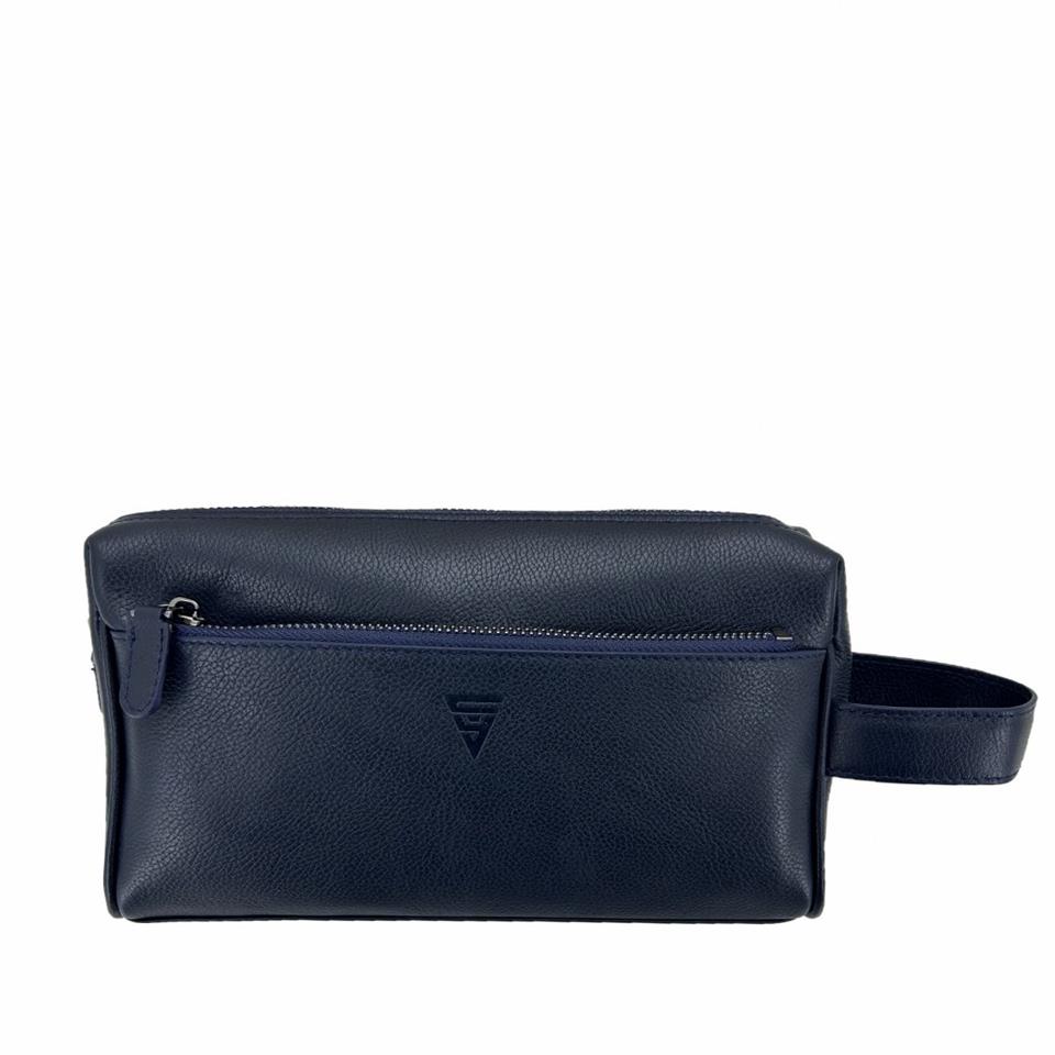 Hakiki Deri CA251 Dopp Kit El Çantası Lacivert Hakiki Deri CA251 Dopp Kit El Çantası Lacivert