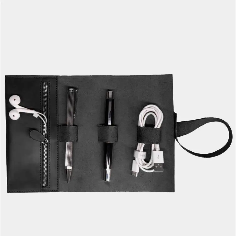 Hakiki Deri Organizer Mini Rulo Siyah Hakiki Deri Organizer Mini Rulo Siyah