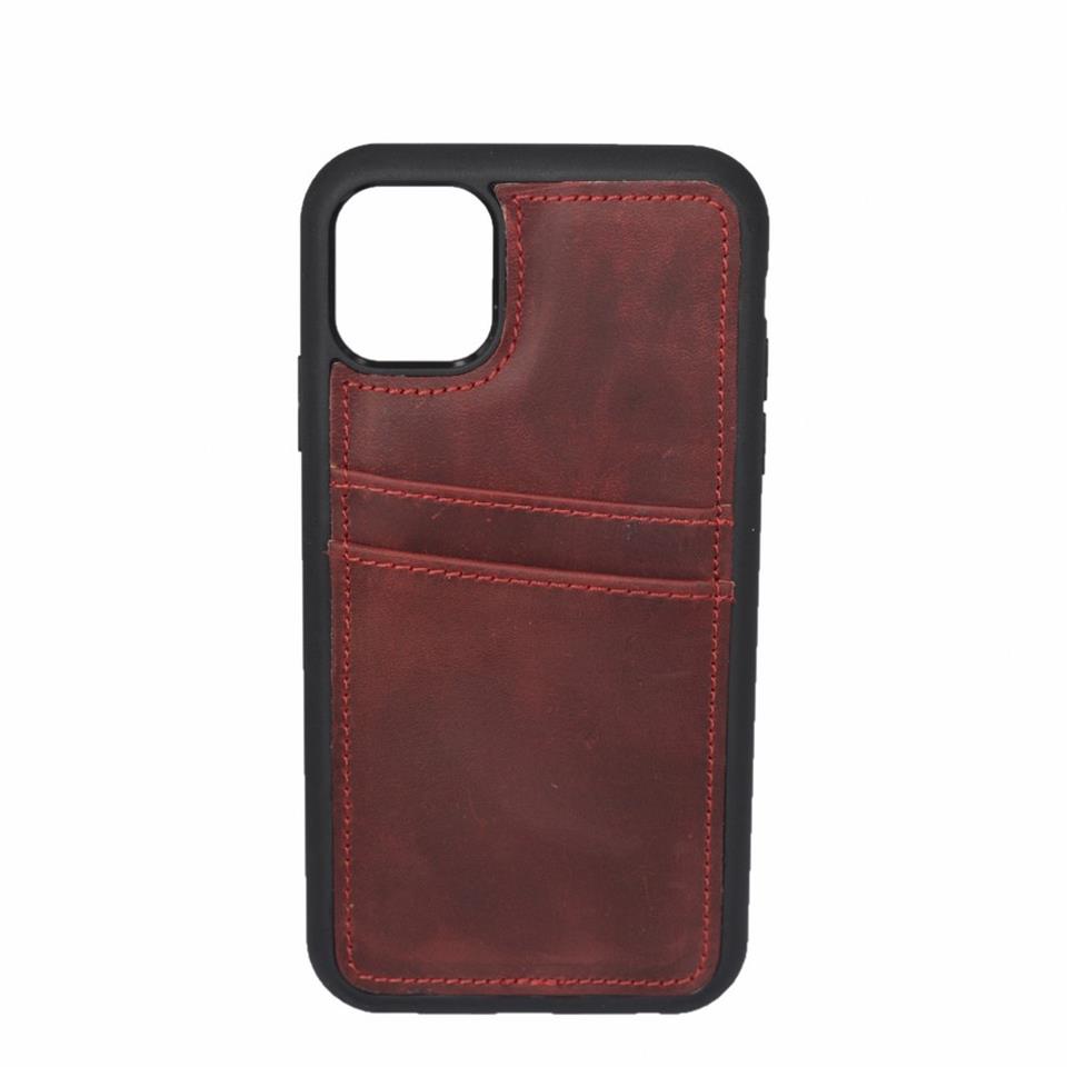 iPhone 12 Pro Max Hakiki Deri Kapak Back Cover Kartlıklı Telefon Kılıfı Kırmızı iPhone 12 Pro Max Hakiki Deri Kapak Back Cover Kartlıklı Telefon Kılıfı Kırmızı