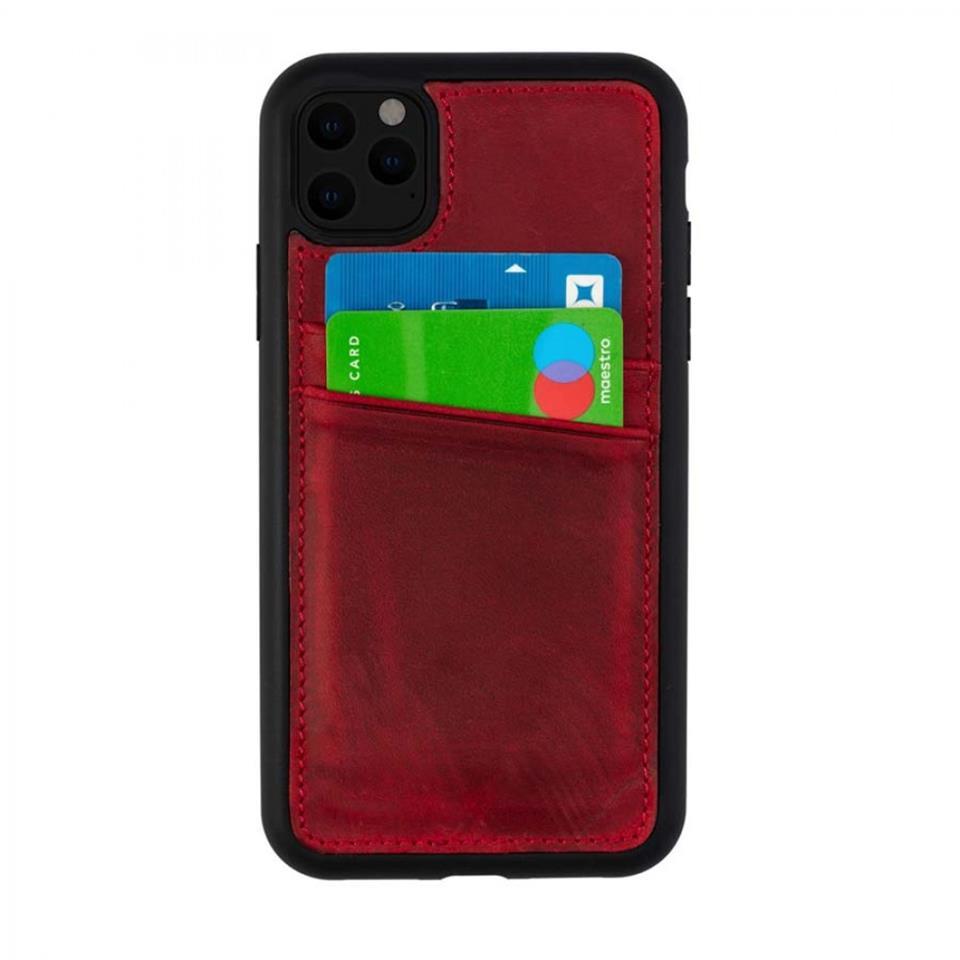 iPhone 13 Pro Hakiki Deri Kapak Back Cover Kartlıklı Telefon Kılıfı Kırmızı iPhone 13 Pro Hakiki Deri Kapak Back Cover Kartlıklı Telefon Kılıfı Kırmızı