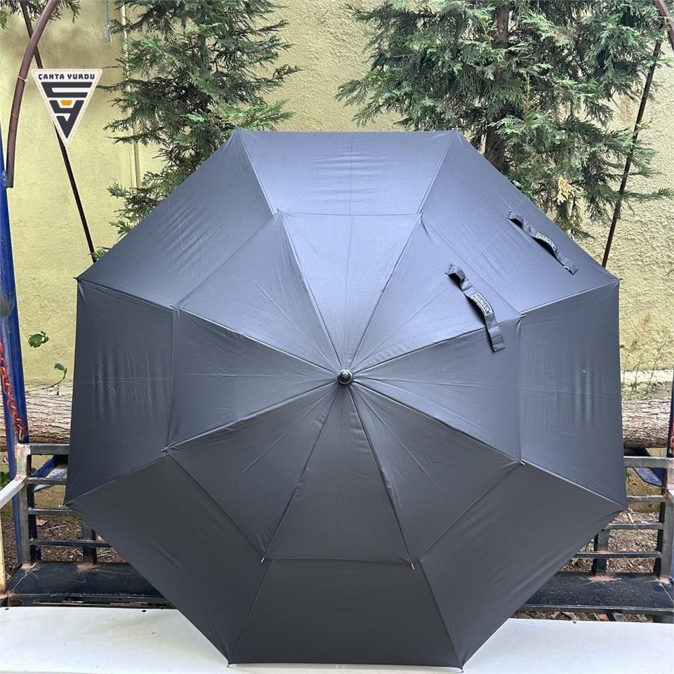 Marlux Çift Katmanlı 140 Cm Fiber Vale Şemsiye Siyah Marlux Çift Katmanlı 140 Cm Fiber Vale Şemsiye Siyah