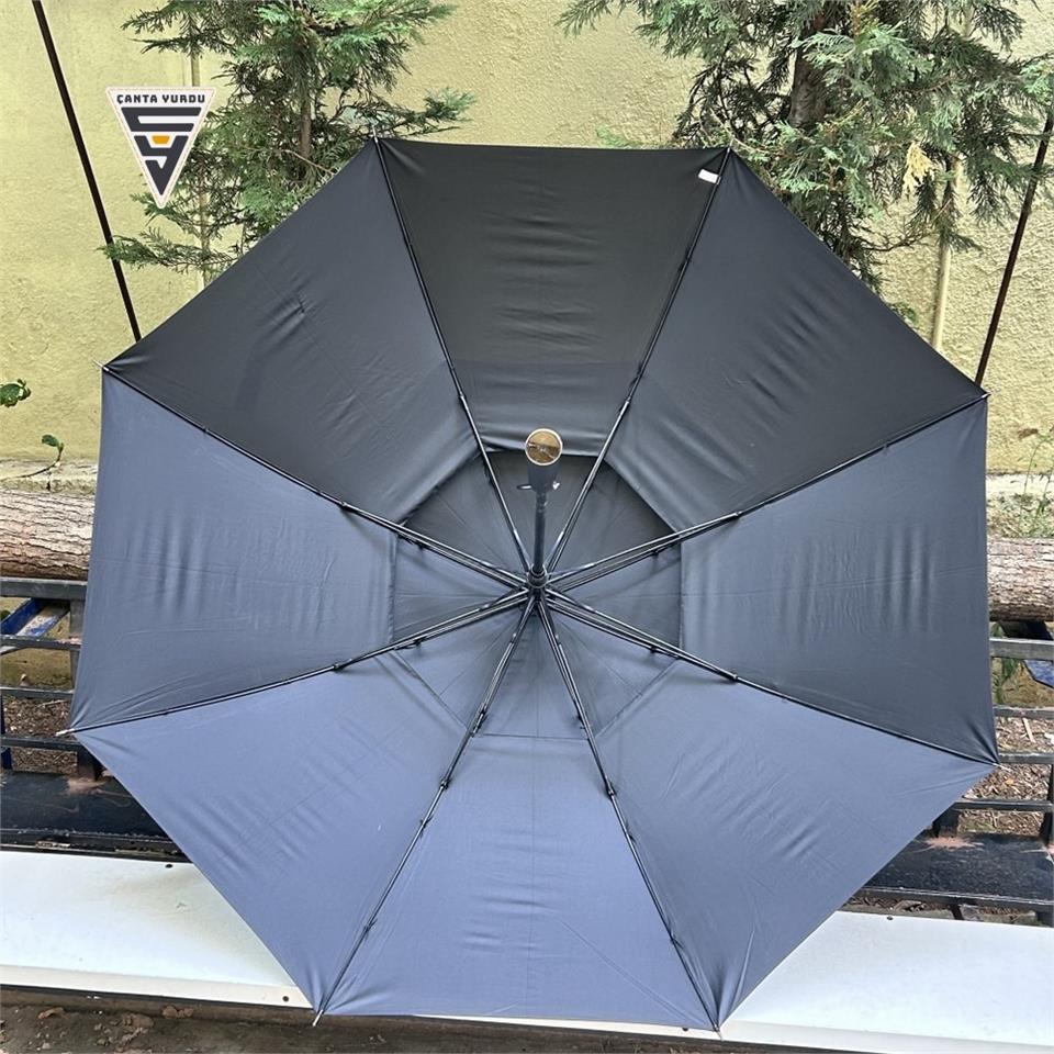 Marlux Çift Katmanlı 140 Cm Fiber Vale Şemsiye Siyah Marlux Çift Katmanlı 140 Cm Fiber Vale Şemsiye Siyah