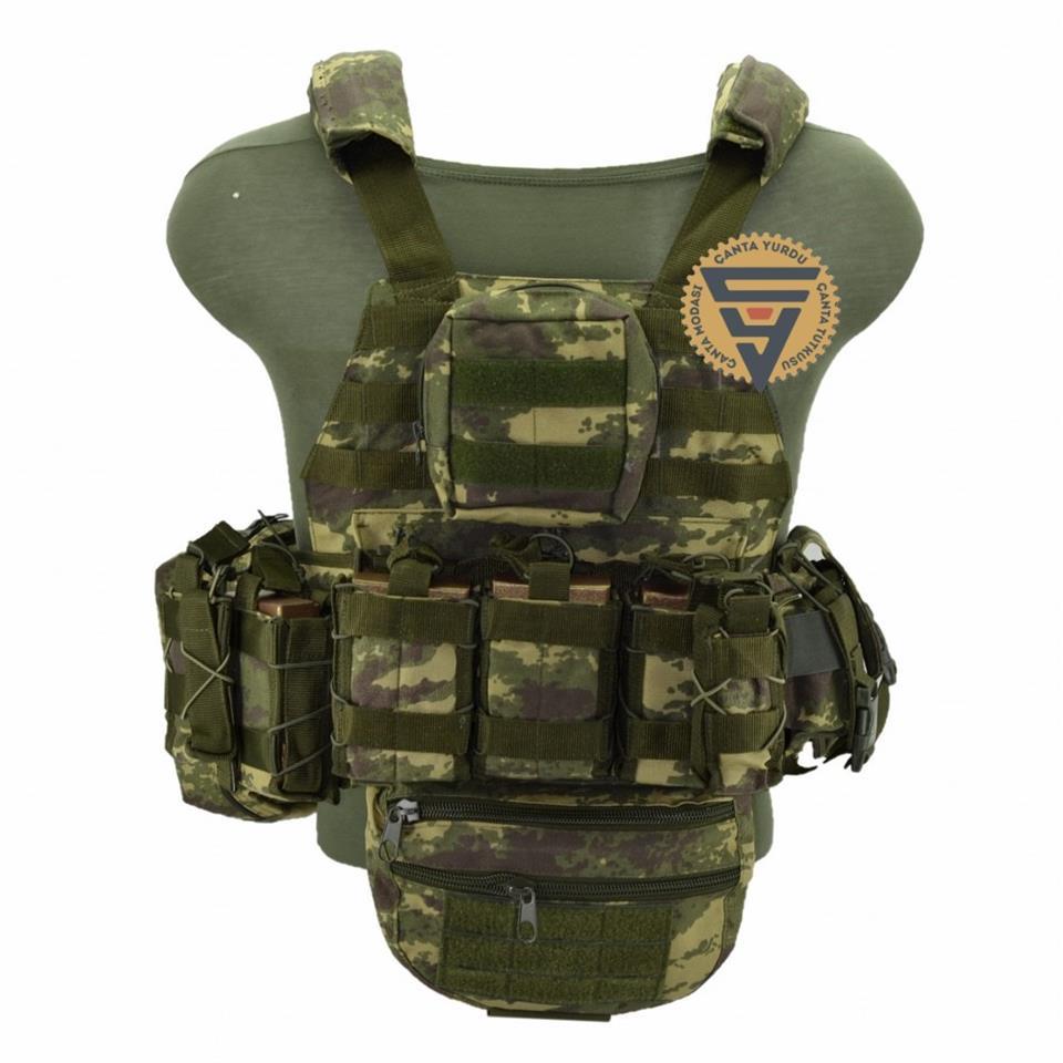 Multifonksiyonel Cordura Askeri Taktik Yelek Haki Kamuflaj Multifonksiyonel Cordura Askeri Taktik Yelek Haki Kamuflaj