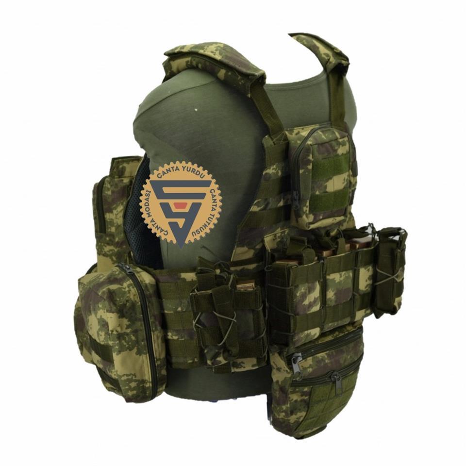 Multifonksiyonel Cordura Askeri Taktik Yelek Haki Kamuflaj Multifonksiyonel Cordura Askeri Taktik Yelek Haki Kamuflaj
