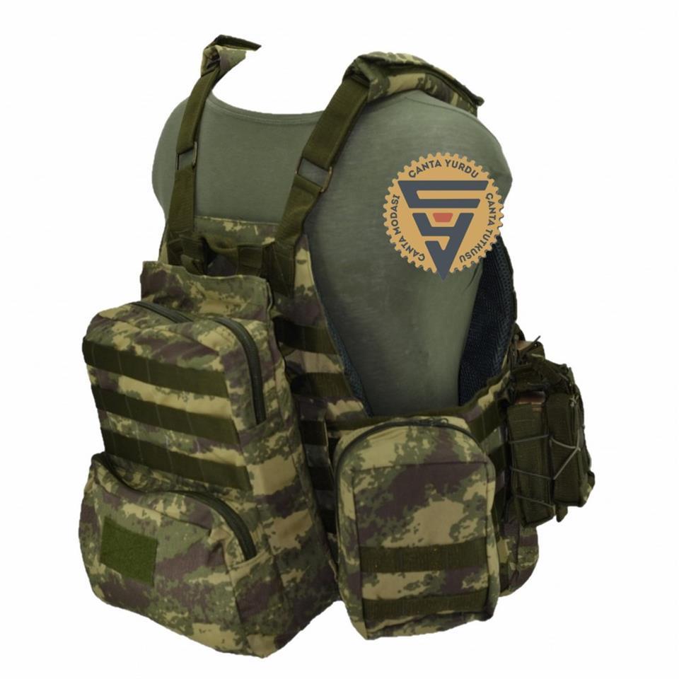 Multifonksiyonel Cordura Askeri Taktik Yelek Haki Kamuflaj Multifonksiyonel Cordura Askeri Taktik Yelek Haki Kamuflaj