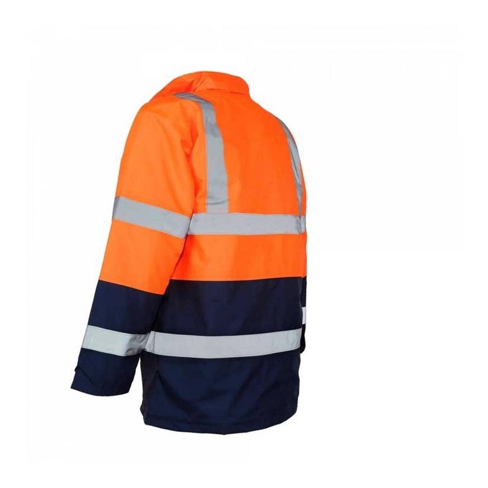 Reflektörlü 300D Oxford Çift Renk Parka Yağmurluk Turuncu Reflektörlü 300D Oxford Çift Renk Parka Yağmurluk Turuncu