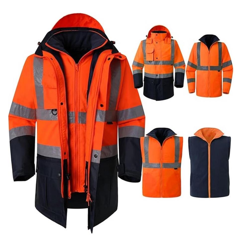 Reflektörlü Oxford Çift Renk 300D Oxford 5+1 Parka Turuncu Reflektörlü Oxford Çift Renk 300D Oxford 5+1 Parka Turuncu