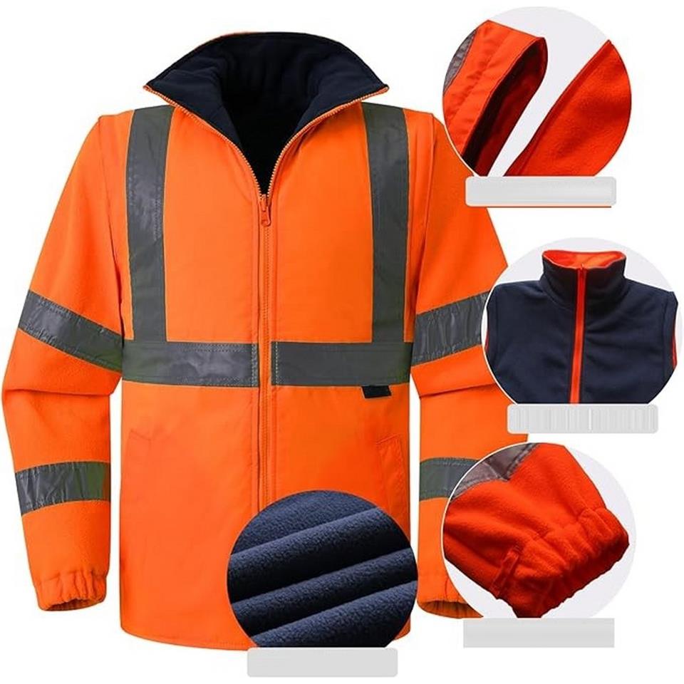 Reflektörlü Oxford Çift Renk 300D Oxford 5+1 Parka Turuncu Reflektörlü Oxford Çift Renk 300D Oxford 5+1 Parka Turuncu