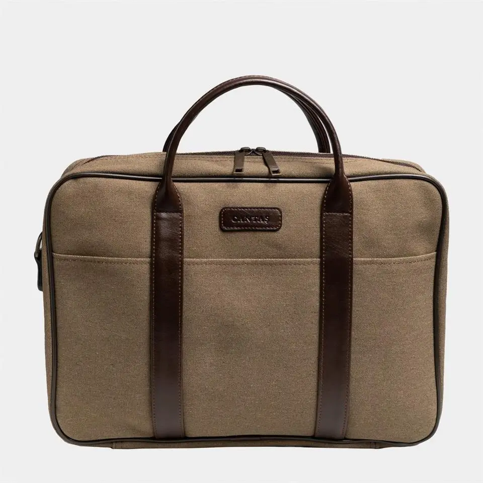 Retro Kanvas 40X29 Evrak ve Laptop Çantası 15 İnç Haki Retro Kanvas 40X29 Evrak ve Laptop Çantası 15 İnç Haki