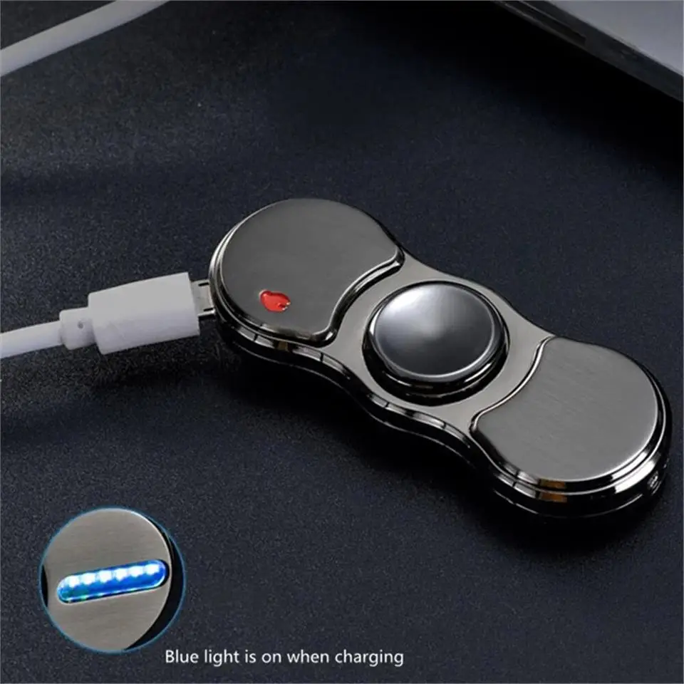 Stres Çarklı Işıklı Usb Şarjlı Tesla Çakmak Füme Stres Çarklı Işıklı Usb Şarjlı Tesla Çakmak Füme