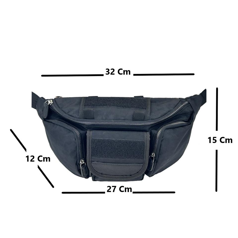 Taktikal Kampçı Outdoor Molle Bel Çantası Siyah Taktikal Kampçı Outdoor Molle Bel Çantası Siyah