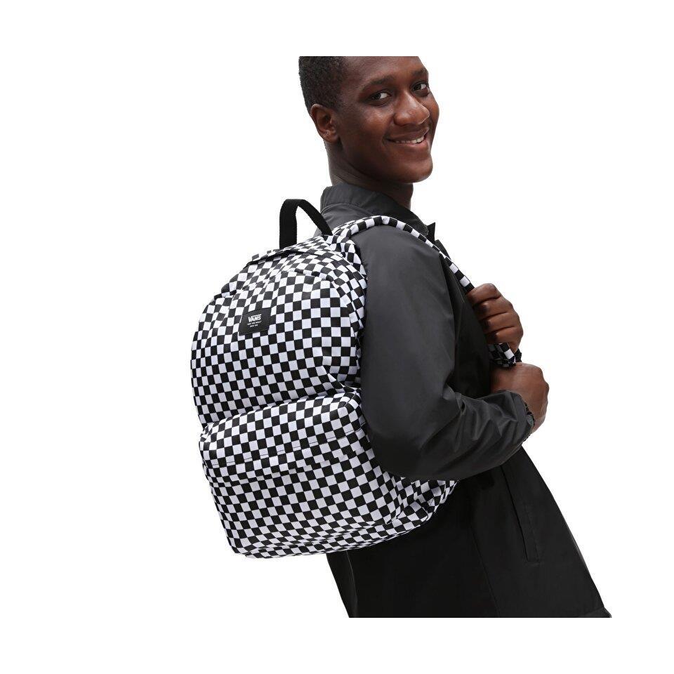Vans Mn Old Skool Check Backpack Sırt Çantası Damalı Beyaz Vans Mn Old Skool Check Backpack Sırt Çantası Damalı Beyaz
