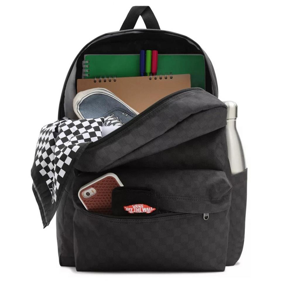 Vans Mn Old Skool Check Backpack Sırt Çantası Siyah Vans Mn Old Skool Check Backpack Sırt Çantası Siyah